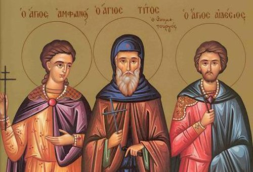 Sf. Cuv. Tit, făcătorul de minuni; Sf. Mc. Amfian şi Edesie Poza 141929