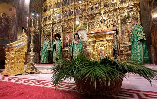 Sfințirea ramurilor de salcie și de finic la Catedrala Patriarhală Poza 142590