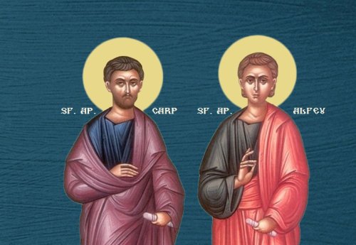 Sf. Ap. Carp şi Alfeu;  Sf. Mc. Averchie şi Elena Poza 145430