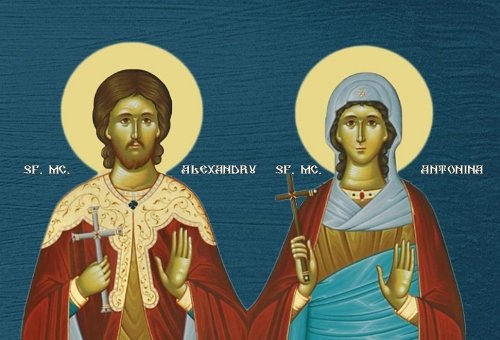 Sf. Mc. Alexandru  şi Antonina;  Sf. Sfinţit Mc. Timotei, Episcopul Prusei (Harţi) Poza 146465