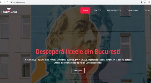 Oferta liceelor bucureştene, on-line Poza 146518