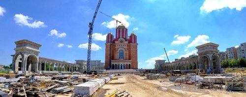 Stadiul lucrărilor pe șantierul Catedralei Mântuirii Neamului