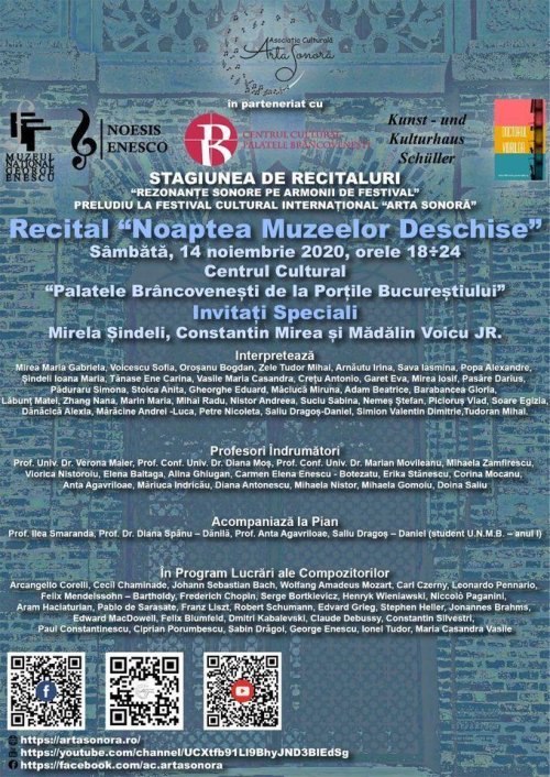 Recital on-line la „Noaptea muzeelor” Poza 157049