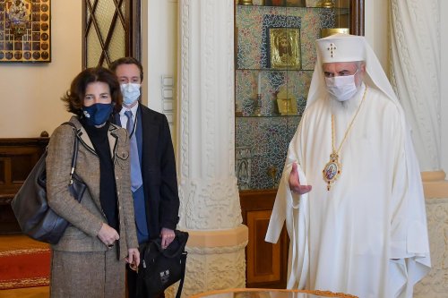 Noua ambasadoare a Franţei în vizită de prezentare la Patriarhia Română Poza 157517