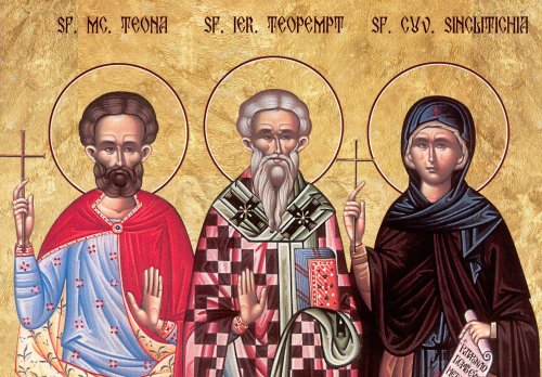 Sf. Mc. Teopempt  şi Teonas;  Sf. Cuv. Sinclitichia (Ajunul Botezului Domnului. Post) Poza 161030
