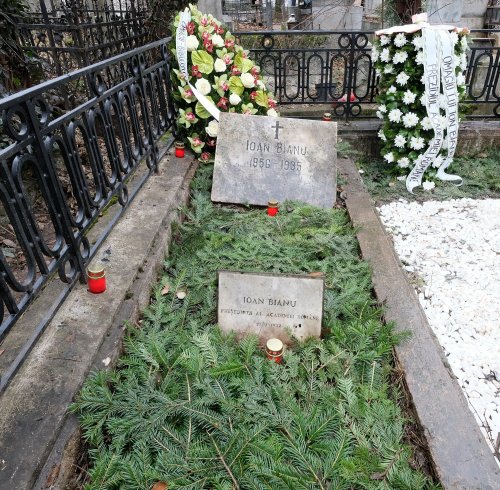 Pomenirea academicianului Ioan Bianu la mormântul său din Capitală Poza 161408