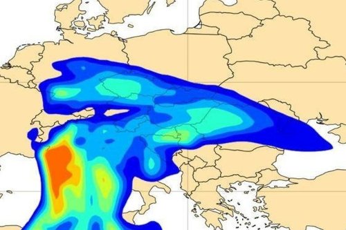 Praf saharian deasupra României Poza 163564