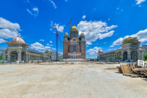 Stadiul lucrărilor pe șantierul Catedralei Naționale la finalul primăverii Poza 171385