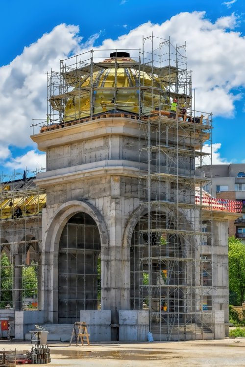 Stadiul lucrărilor pe șantierul Catedralei Naționale la finalul primăverii Poza 171424