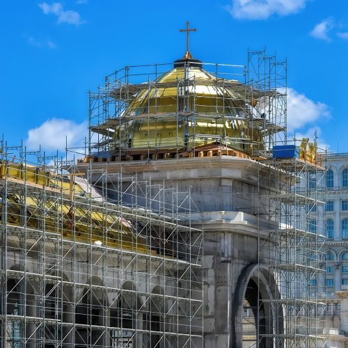 Stadiul lucrărilor pe șantierul Catedralei Naționale la finalul primăverii Poza 171428