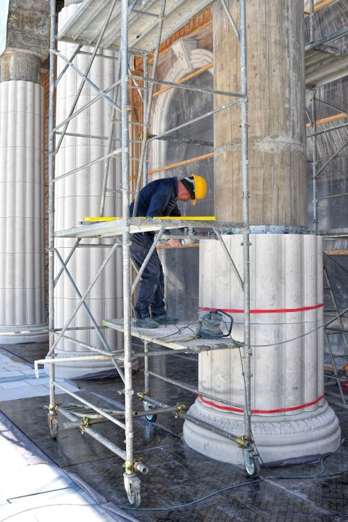 Stadiul lucrărilor pe șantierul Catedralei Naționale la finalul primăverii Poza 171435
