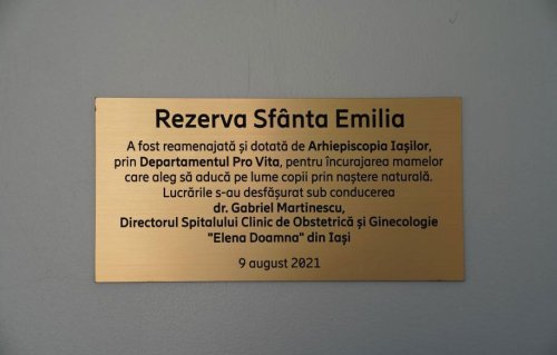 Parteneriat inedit între Spitalul „Elena Doamna” şi Arhiepiscopia Iaşilor: IPS Teofan a binecuvântat rezerva „Sfânta Emilia” Poza 179815