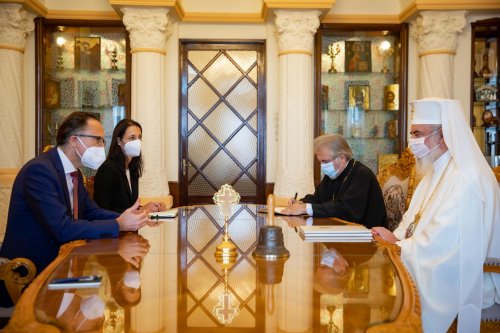 Ambasadorul Germaniei la Bucureşti în vizită de prezentare la Patriarhia Română