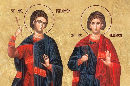 Sf. Mc. Paramon şi Filumen; Sf. Cuv. Pitirun Poza 158440