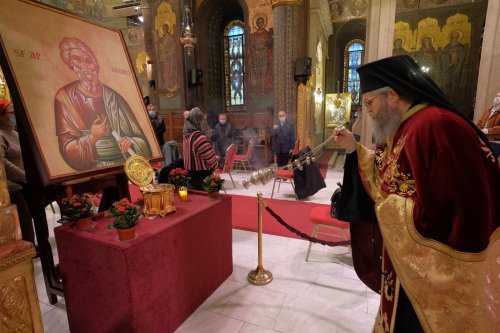 Slujba Privegherii în cinstea Sfântului Apostol Andrei la Catedrala Patriarhală