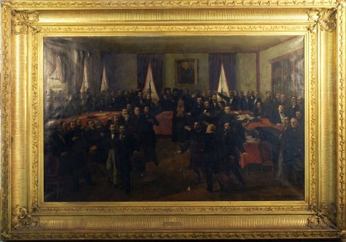 Proclamarea Unirii din 1859  în acuarela lui Theodor Aman Poza 201659