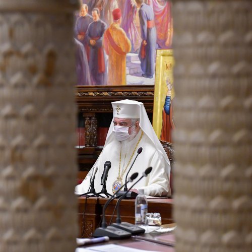 Ședința de lucru a Consiliului Național Bisericesc la Patriarhie Poza 203506