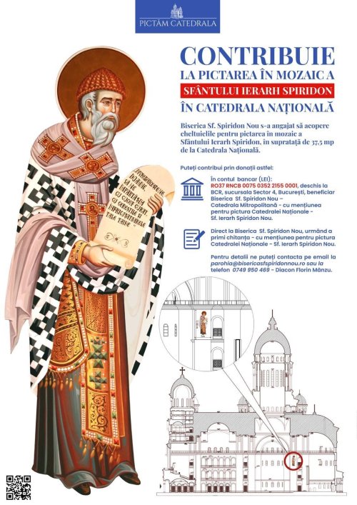 Catedrala „Sfântul Spiridon”-Nou ajută la pictarea ocrotitorului în Catedrala Națională Poza 206652