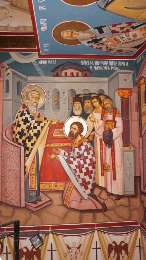 Fresce cu viața Sfântului Simeon Noul Teolog în biserica de la Mănăstirea Cașin Poza 211712
