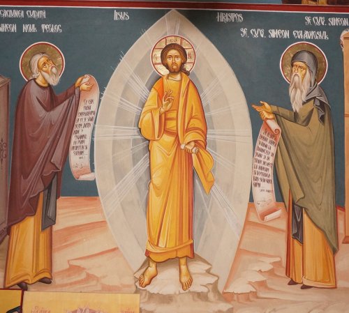Fresce cu viața Sfântului Simeon Noul Teolog în biserica de la Mănăstirea Cașin Poza 211715