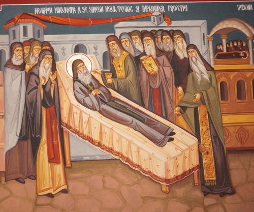 Fresce cu viața Sfântului Simeon Noul Teolog în biserica de la Mănăstirea Cașin Poza 211719