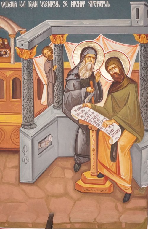 Fresce cu viața Sfântului Simeon Noul Teolog în biserica de la Mănăstirea Cașin Poza 211720