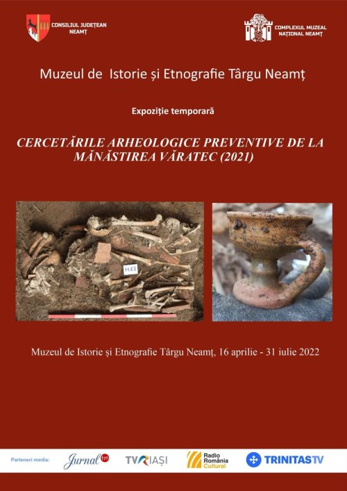 Cercetări arheologice preventive de la Mănăstirea Văratec prezentate la Târgu Neamț Poza 212078