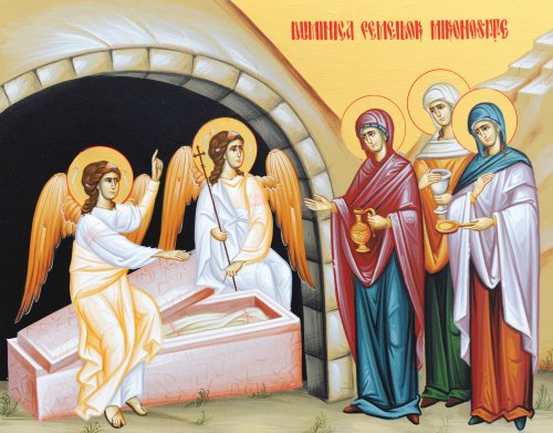 Sfintele Femei Mironosițe împreună cu Maica Domnului sunt rugătoare pentru femeile creștine Poza 212420
