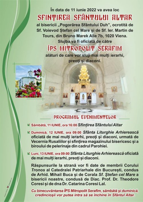 „Voronețul” din Viena a primit veșmântul sfințeniei Poza 217118