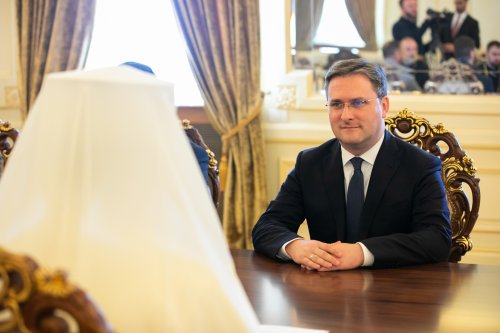 Ministrul afacerilor externe al Serbiei în vizită la Patriarhia Română Poza 218696
