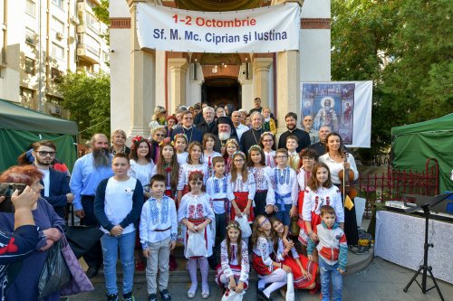 Mucenicii Ciprian și Iustina, pomeniți la biserica lor din Capitală