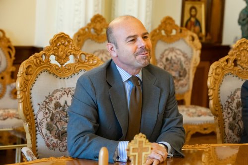 Ambasadorul Italiei la București în vizită de prezentare la Patriarhia Română Poza 228587