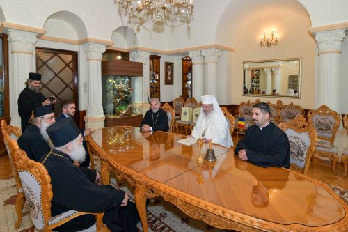 Stareţul Mănăstirii Vatoped în vizită la Reşedinţa Patriarhală Poza 229316