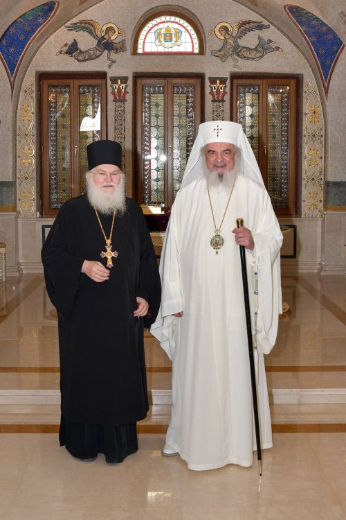 Stareţul Mănăstirii Vatoped în vizită la Reşedinţa Patriarhală Poza 229327