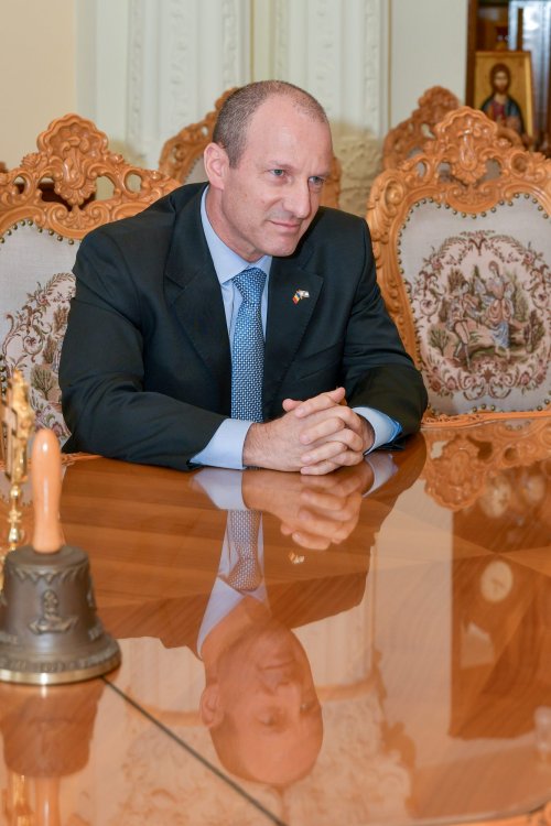 Ambasadorul Statului Israel la Bucureşti în vizită de prezentare la Patriarhia Română Poza 229541