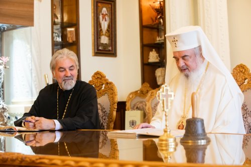 Ambasadorul Republicii Croația la București în vizită la Patriarhia Română Poza 230346