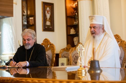 Ambasadorul Republicii Croația la București în vizită la Patriarhia Română Poza 230347