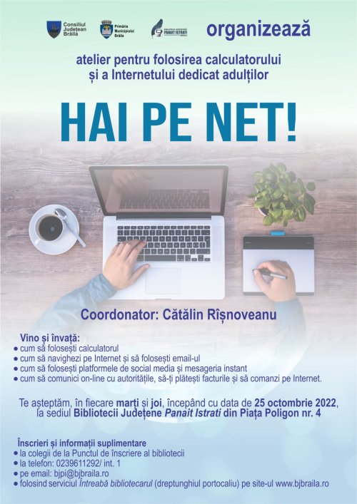 Cursuri de alfabetizare digitală pentru adulți la Brăila Poza 232531