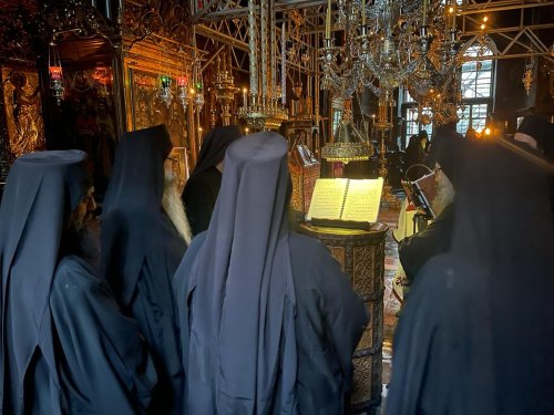 Un ierarh român a liturghisit la Mănăstirea Vatoped din Sfântul Munte Poza 233881