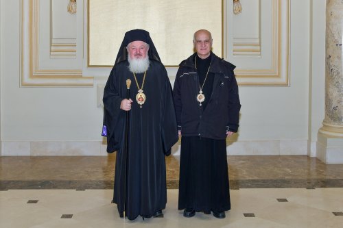 Ierarh al Bisericii Greco‑Catolice Melkite în vizită la Patriarhia Română Poza 234532