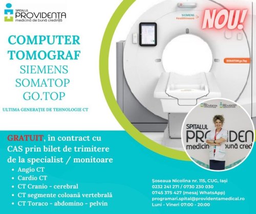 Computer tomograf de top la Spitalul Providența din Iași Poza 235466