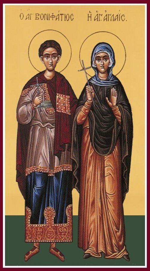 Sfântul Mucenic Bonifatie şi Sfânta Aglaia, mărturisitori ai lui Hristos şi dascăli ai pocăinţei Poza 237917