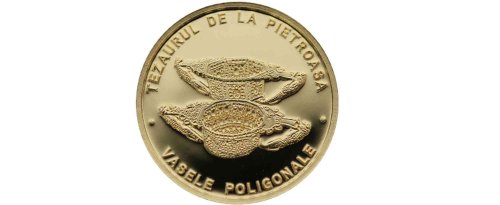 Monedă cu tema Tezaurului de la Pietroasa Poza 238467