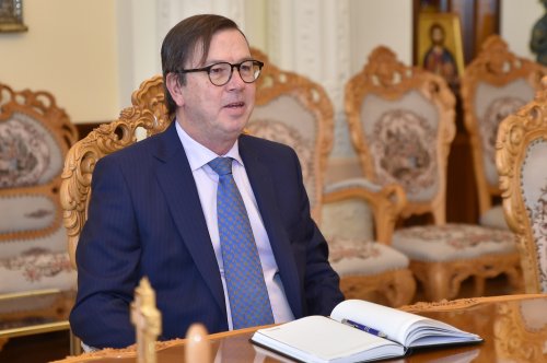 Ambasadorul Regatului Spaniei la București în vizită la Patriarhia Română Poza 242659