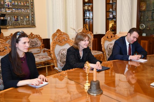 Ambasadorul Statelor Unite ale Americii la Bucureşti, în vizită de prezentare la Patriarhia Română Poza 247835