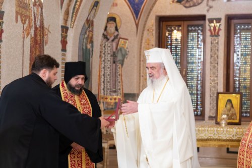 Monahi de la Chilia Cuviosului Dionisie Ignat la Patriarhul României Poza 254726