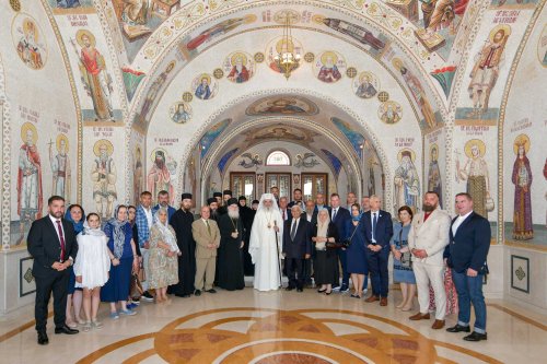 Patriarhul României l-a primit în vizită pe arhimandritul Efrem Vatopedinul Poza 258310