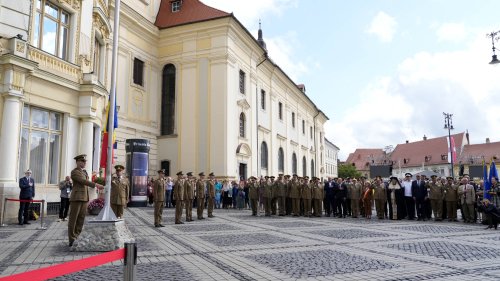 Ceremonia de arborare a Drapelului Național la Sibiu Poza 260033