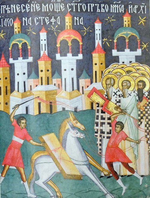 Aducerea moaştelor Sfântului întâi Mucenic şi Arhidiacon Ştefan; Dreptul Gamaliel; Binecredinciosul împărat Iustinian cel Mare Poza 263654