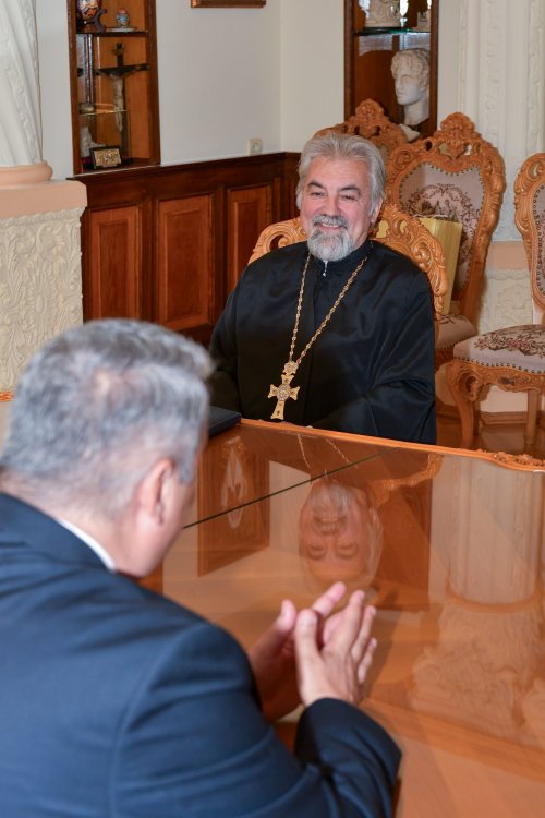 Ambasadorul Republicii Armenia, în vizită de rămas-bun la Patriarhul Bisericii Ortodoxe Române Poza 268863